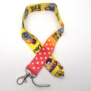 Feminist Girl Power Lanyard YELLOW